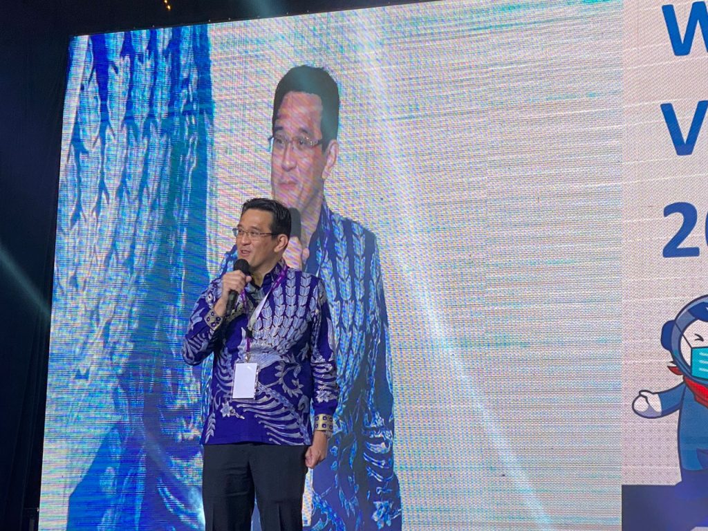 Christian Atmadjaja, Director Virtus Technology Indonesia saat sesi pembukaan Virtus Showcase.